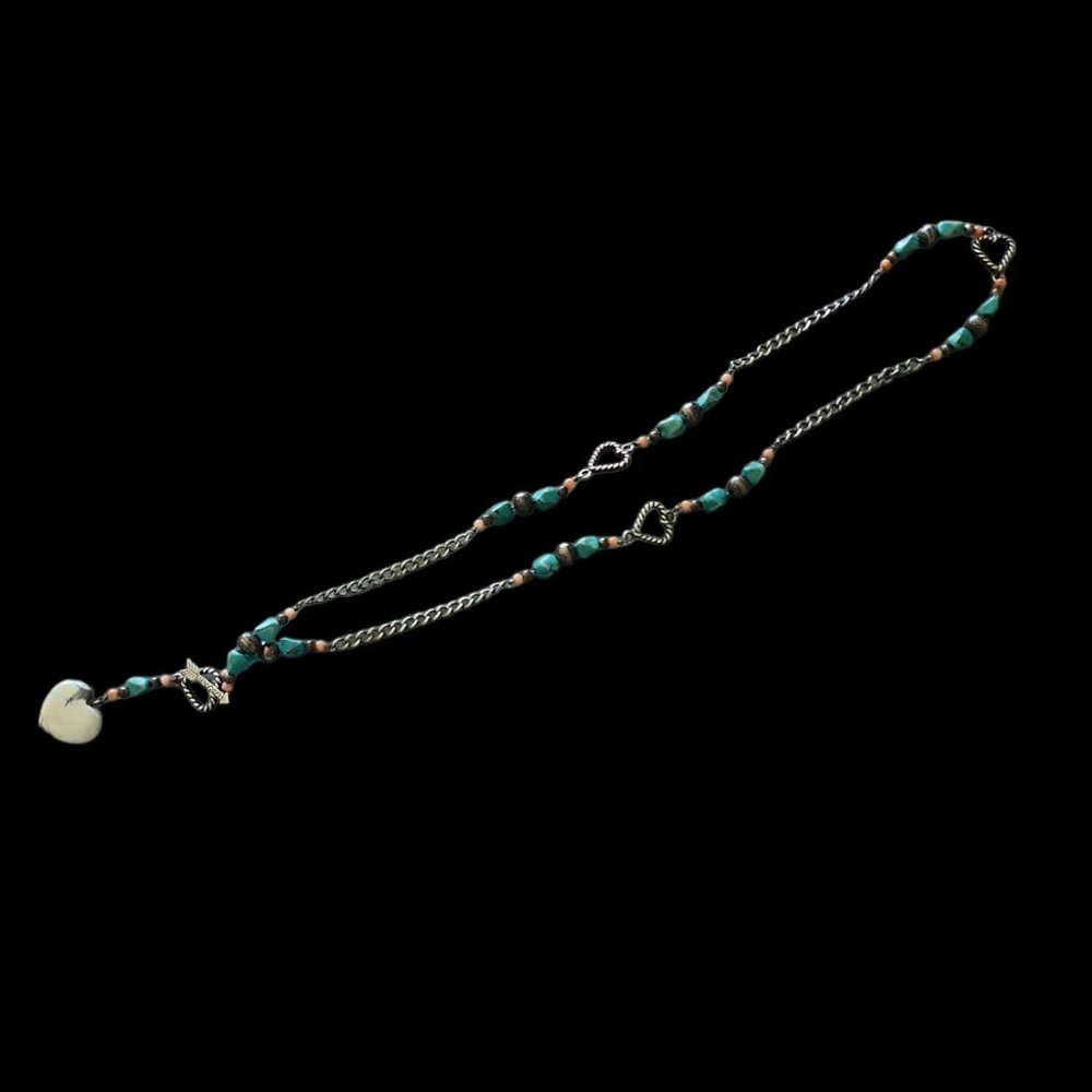 Carolyn Pollack Turquoise/Coral Necklace
